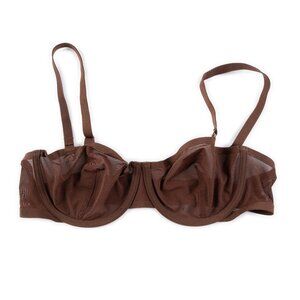 CUUP The Balconette brown sheer bra size 36C